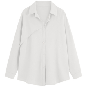 【送运费险】白色衬衫设计感不透