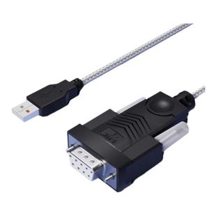 (Z-TEK)力特 USB转232串口线母头(23交叉连接线)DB9孔工业级com转换器模块英国FTDI芯片免驱USB转rs232串口线