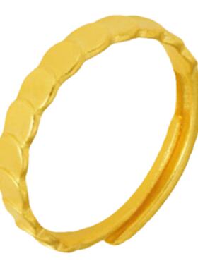 蜂巢戒指活口越南沙金女士网红款