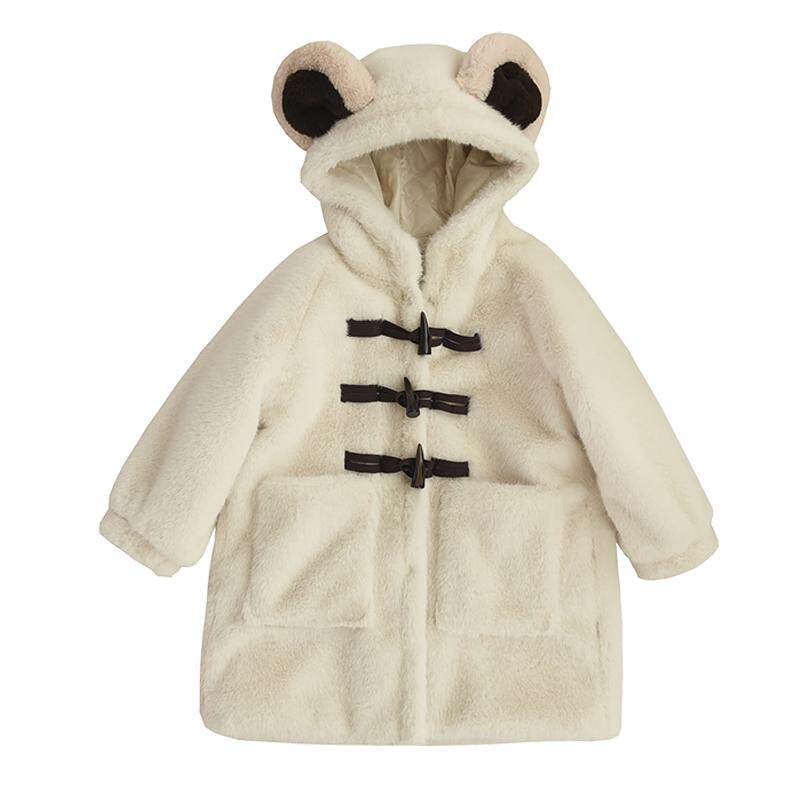 咖蒙帅儿童皮草水貂毛大耳熊外套
