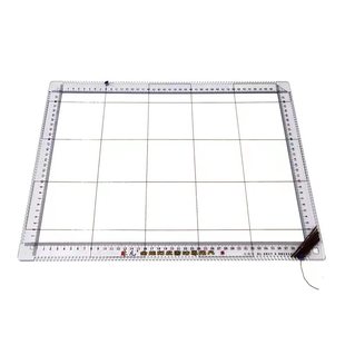 厂家直销单卖新款带线珠儿免画打格神器挂线全能亚克力书法刻度尺