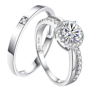 Fanci范琦星点系列星萤对戒925银戒指设计感生日礼物新年送女友