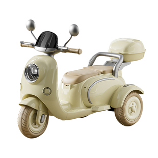 2025新款可坐双人儿童电动摩托车遥控玩具车男女宝宝小孩三轮车子