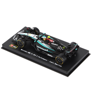 比美高1:43奔驰F1模型W15方程式赛车汉密尔顿 2024赛季合金汽车模