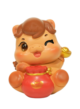 可爱小福马摆件家居装饰品
