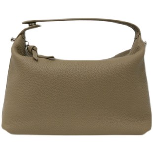 猴子家 TOGO牛皮饭盒包波士顿包荔枝纹单肩斜挎女包 百搭白色包包