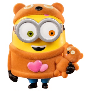 环球影业小黄人新款BOB和TIM存钱罐生日礼物手办摆件毛绒储蓄罐