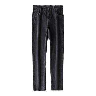 意大利秋冬季灯芯绒裤子男士外穿加绒条绒男裤灯草绒休闲裤直筒裤