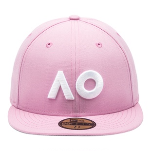 韩国代购NEWERA纽亦华AO澳网公开赛联名款5950平沿全封闭棒球帽粉