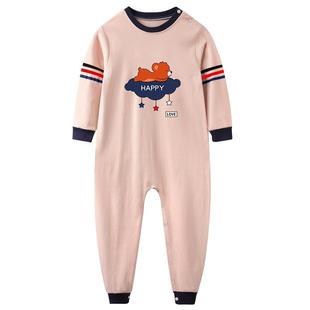 2025新款儿童连体睡衣男童男孩中大童春秋纯棉女童防着凉睡袋秋冬