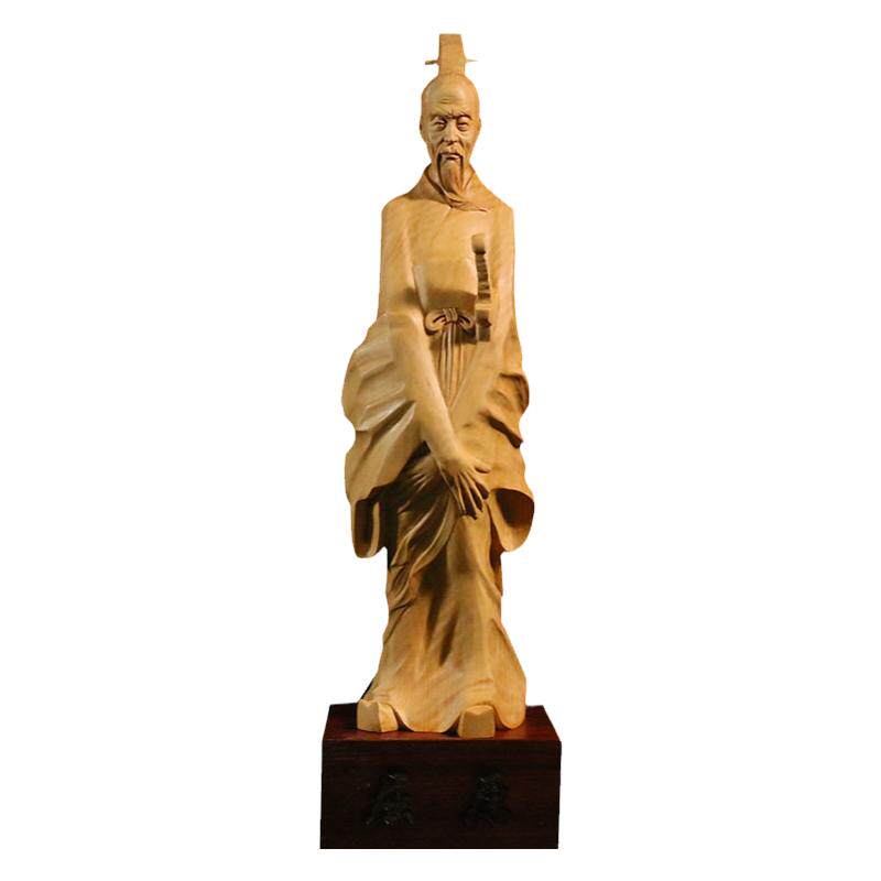 【居舍】黄杨木雕手工作品屈原
