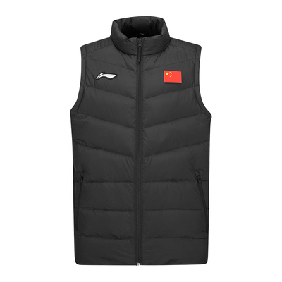 李宁羽毛球服旗舰店官方正品男女同款2025年新款外穿羽绒马甲外套