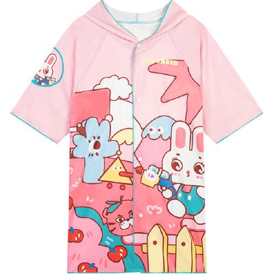 柠檬宝宝儿童速干浴巾男女童斗篷