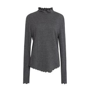 柔肤衫|MSLAN26春格雷系半高领云感轻暖显瘦针织衫打底衫套衫