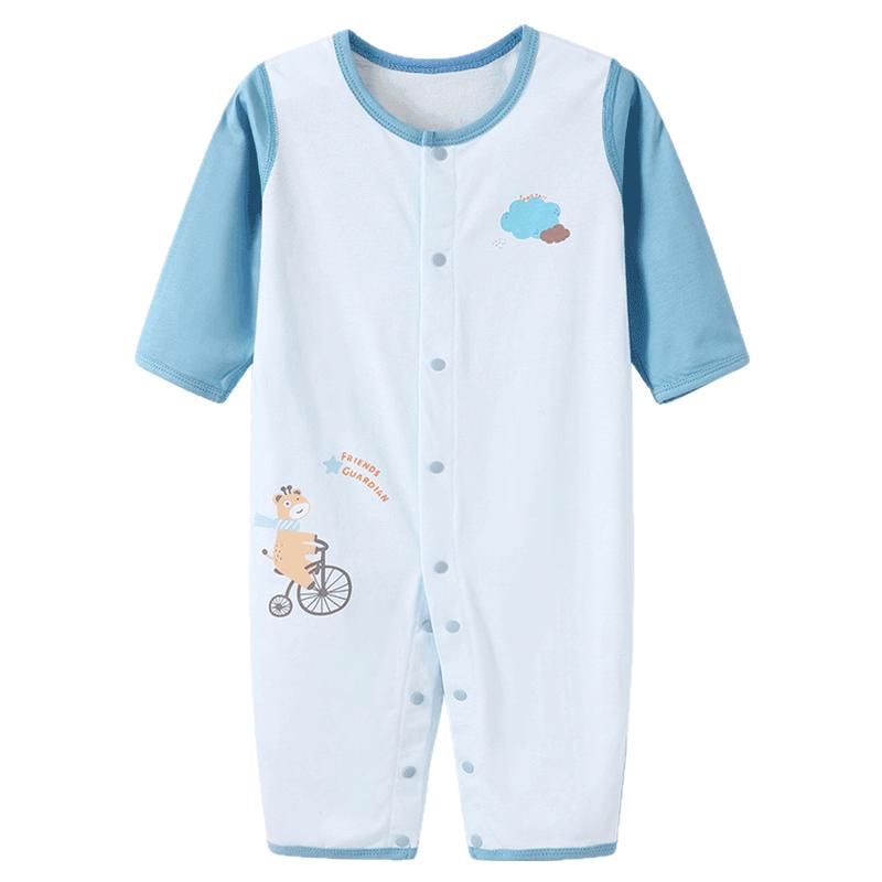 童泰新生婴儿衣服春秋纯棉连体衣