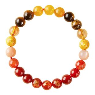 普陀山五行水晶手串男款官方旗舰本命年补缺金水土木火手链男士女