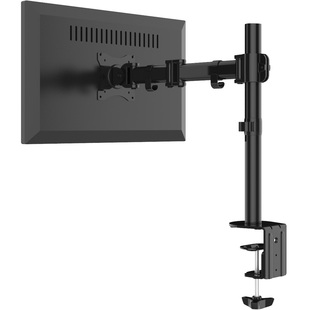 北弧显示器支架桌面立柱式倒装吊装免打孔机械臂vesa升降增高架