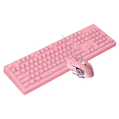 粉色发光机械手感游戏办公