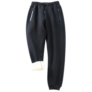 240斤230超大码女装高腰弹力加绒加厚羊羔绒210哈伦小脚裤高个子5