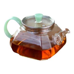 高颜值方形280ml泡茶壶 不掉壶盖子过滤小泡壶耐高温玻璃功夫茶壶