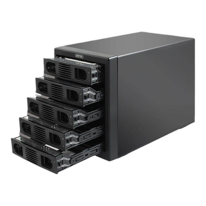 优越者USB3.0 sata外置3.5寸磁盘阵列RAID存储柜多5盘位硬盘盒50t