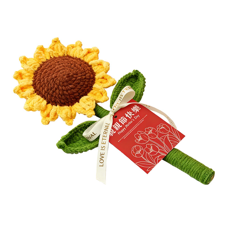 手工编织向日葵花束母亲节礼物
