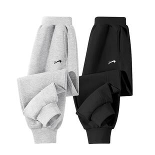 贵人鸟童装男童裤子2026新款春秋款儿童加绒卫裤青少年冬季运动裤