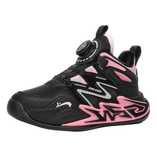 贵人鸟儿童加绒运动鞋女童2025新款冬季保暖防滑软底大童跑步鞋子