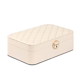 BEAUTYCASE带锁双层首饰盒2026新款高档精致大容量黄金珠宝收纳盒