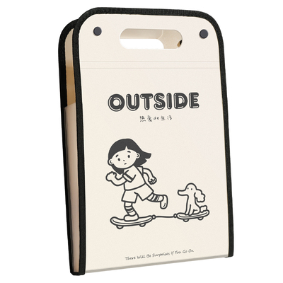 A4手提文件夹试卷袋多层风琴包