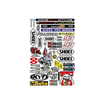 适用于AGVSHOEI头盔防水反光贴