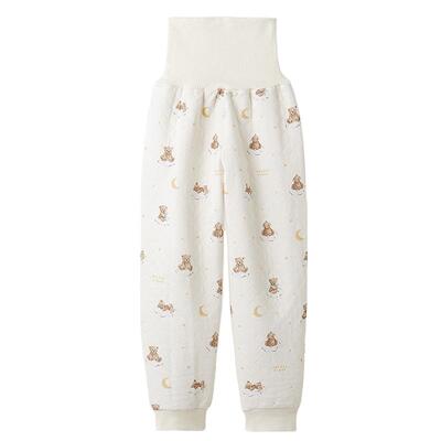 gelatopique梦幻熊绗缝暖腹长裤