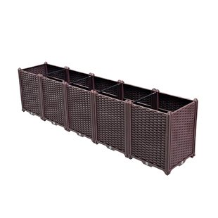 阳台蔬菜种植箱长方形塑料花盆楼顶种菜专用箱室外种菜盆户外花箱