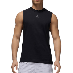 JORDAN耐克DRI-FIT男子速干无袖运动上衣夏季跑步背心FN5857-010