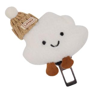 汽车安全插带卡扣可爱叉头车载后排合金高级保险带接头延长固定器