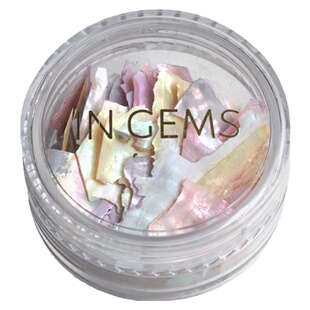 网红日系原色不规则基础贝壳小贴片高级幻彩极光薄片美甲饰品指甲