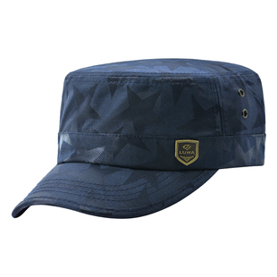 路瓦春秋遮阳帽男士运动鸭舌帽中老年户外钓鱼迷彩爸爸平顶帽潮牌