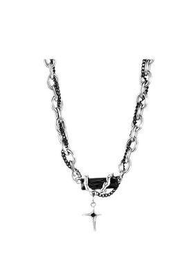 王嘉尔同款古巴链秋冬痞帅卫衣链