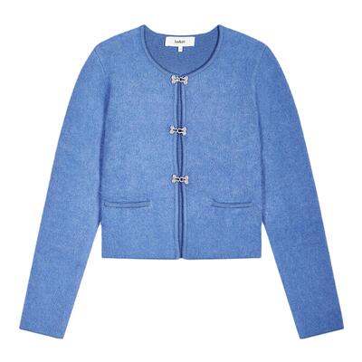 ba&sh拉毛千金风法式圆领针织衫