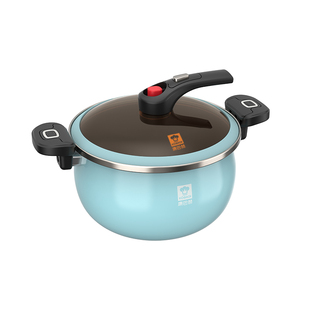 康巴赫汤锅不粘锅汤煲微压炖肉锅加深加厚防溢焖煮锅电磁炉搪瓷锅