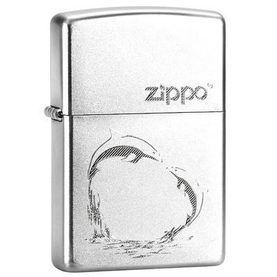 Zippo原装磨砂刻字防风打火机