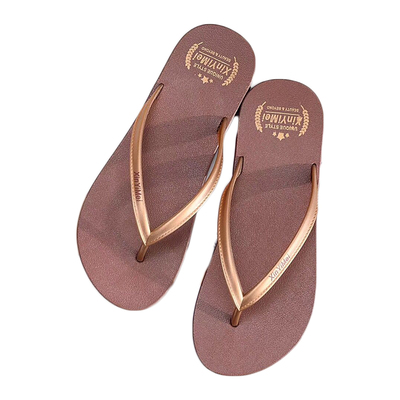 网红夏季女士沙滩平底时尚凉拖鞋