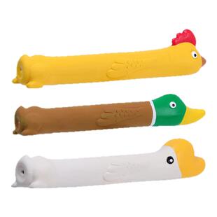 QMONSTER长脖子乳胶发声飞棍玩具宠物磨牙耐咬球小中大型犬洁齿磨