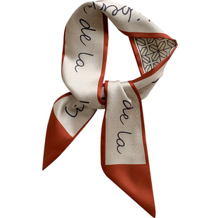 红色韩版小飘带女夏季百搭ins潮细窄长条丝巾绑包装饰领巾绑发带