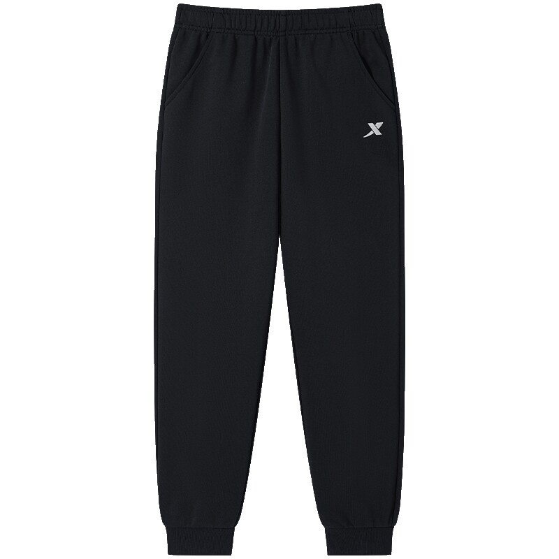 特步童装男童裤子儿童保暖卫裤大童2025年秋冬新款加绒运动裤冬装