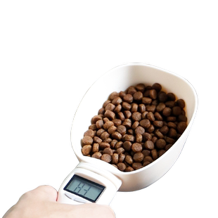 休普宠物夹子食物勺可折叠大容量粮勺猫粮狗粮夹食物夹硅胶折叠勺