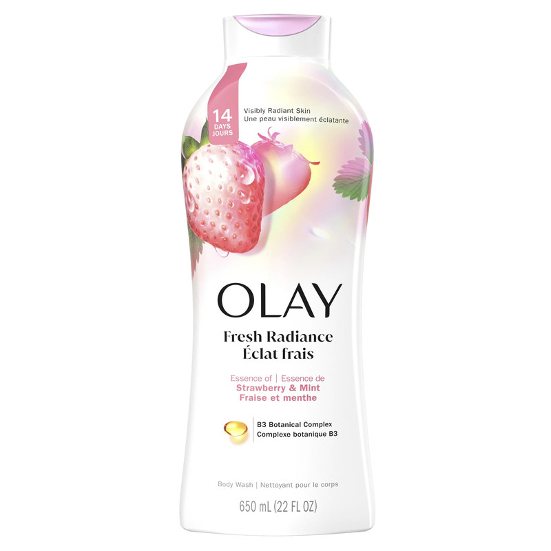 Olay白草莓薄荷沐浴露补水滋润