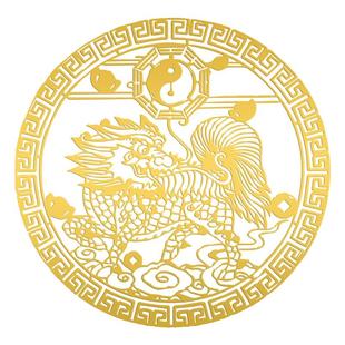 五帝钱门对门吉祥结挂件化解入户门对大门厨房卧室厕所隐形金属贴