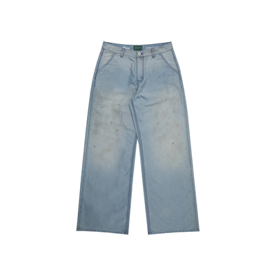 haonanhuang做旧鼹鼠皮法工裤