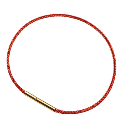 花素本命年极细手绳黄金串珠手链